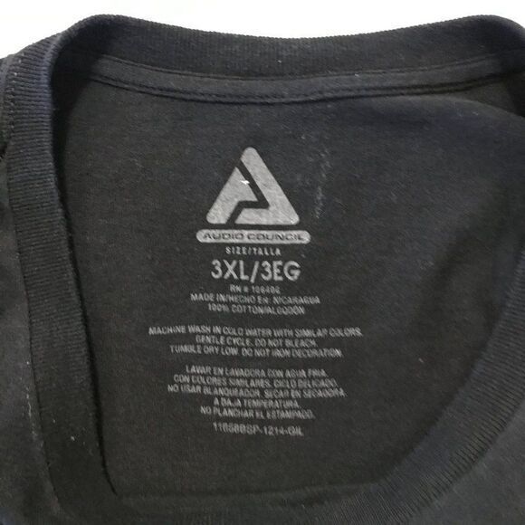 Audio Council Black T shirt 3XL - Picture 3 of 4